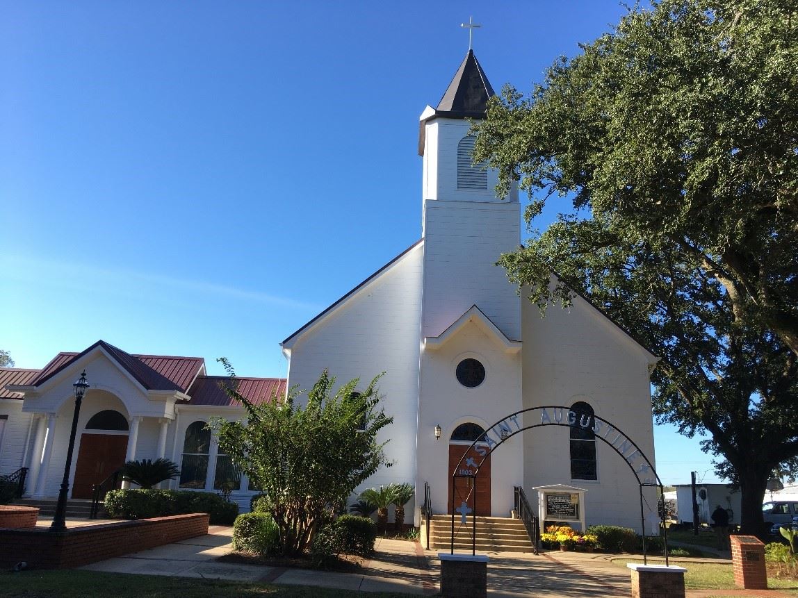 Saint Augustine Church and cemetery, Natchez, Louisiana.