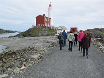 Towards the Fisgard Lighthouse