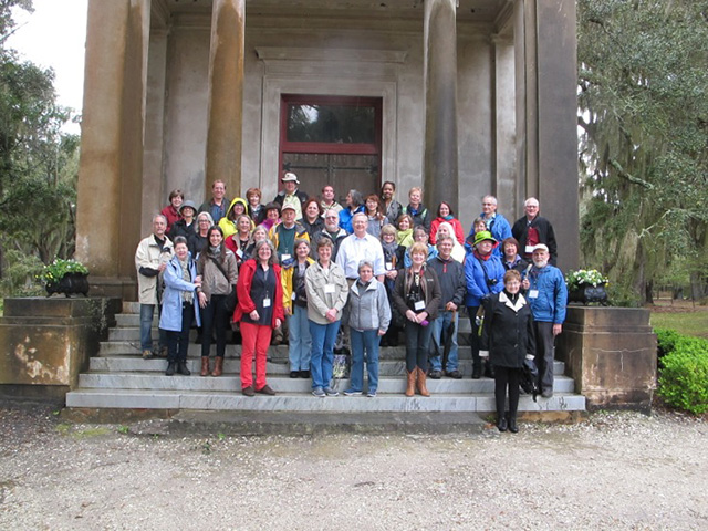 The requisite group photo at the Wormsloe library