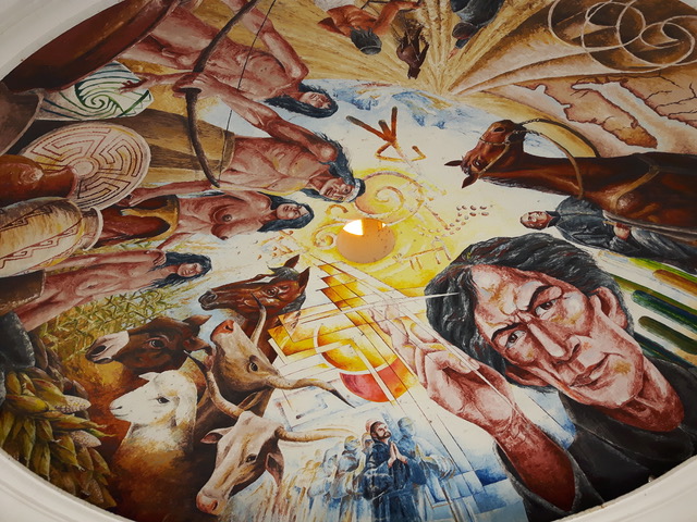 The ceiling mural (Muleski, 2018)